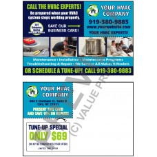 HVAC Business Card / Postcard Combo #41